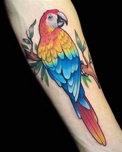 tattoos of parrots|parrot tattoo ideas for men.